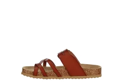 Bjorndal Womens Sami Footbed Sandal - Cognac -Shoe Shop US 01 250078 03