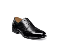 Florsheim Mens Midtown Wingtip Oxford - Black