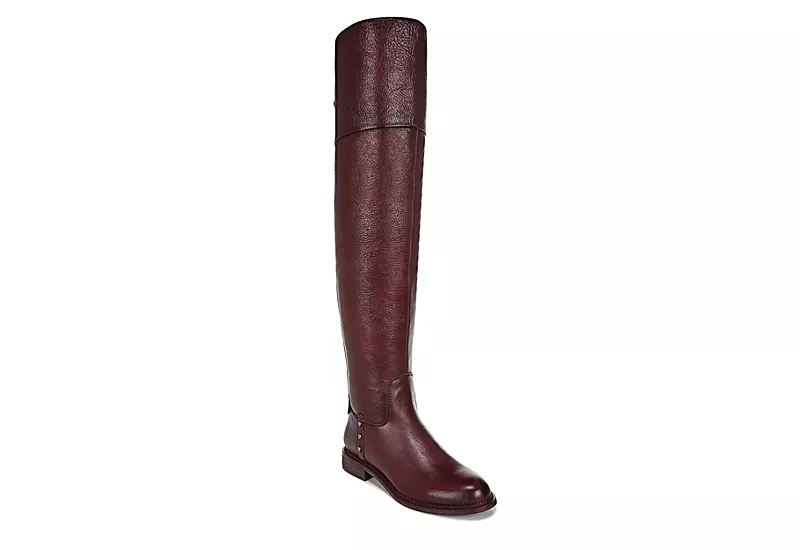 Franco Sarto Womens Haleen Over The Knee Boot - Burgundy 3 Franco Sarto Womens Haleen Over The Knee Boot - Burgundy
