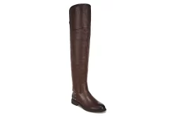 Franco Sarto Womens Haleen Wide Calf Over The Knee Boot - Brown