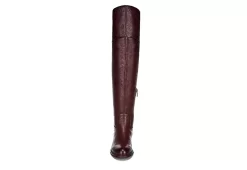 Franco Sarto Womens Haleen Wide Calf Over The Knee Boot - Cognac 11 Franco Sarto Womens Haleen Wide Calf Over The Knee Boot - Cognac -Shoe Shop US 01 300476 02