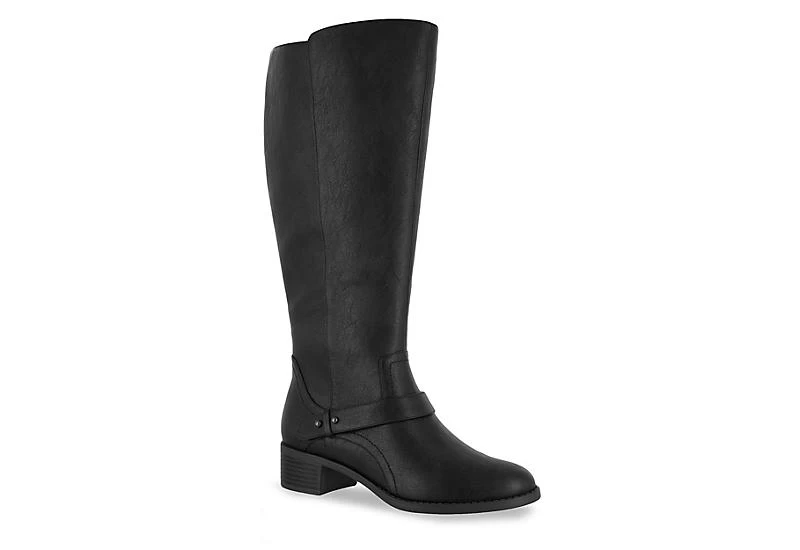 Easy Street Womens Jewel Wide Calf Tall Boot - Black 3 Easy Street Womens Jewel Wide Calf Tall Boot - Black