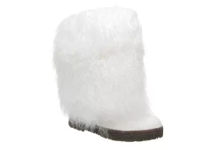 Bearpaw Womens Boetis Ii Fur Boot - White