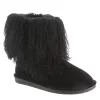 Bearpaw Womens Boo Fur Boot - Black -Shoe Shop US 01 300708 00