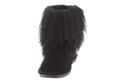 Bearpaw Womens Boo Fur Boot - Black -Shoe Shop US 01 300708 02
