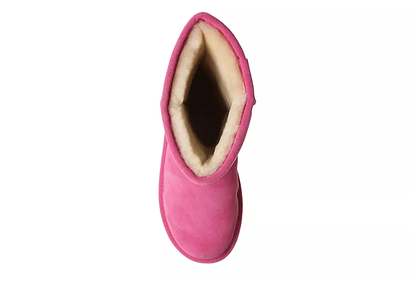 Bearpaw Womens Elle Short Fur Boot - Pink 8 Bearpaw Womens Elle Short Fur Boot - Pink - Image 6