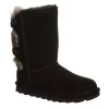 Bearpaw Womens Eloise Fur Boot - Black -Shoe Shop US 01 300743 00