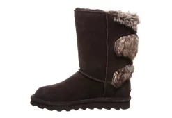 Bearpaw Womens Eloise Wide Calf Fur Boot - Chocolate -Shoe Shop US 01 300746 03