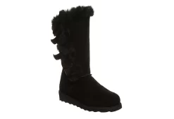 Bearpaw Womens Genevieve Fur Boot - Black