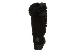Bearpaw Womens Genevieve Fur Boot - Black -Shoe Shop US 01 300751 04