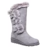 Bearpaw Womens Genevieve Fur Boot - Grey -Shoe Shop US 01 300752 00