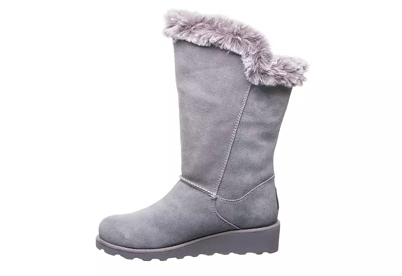 Bearpaw Womens Genevieve Fur Boot - Grey 6 Bearpaw Womens Genevieve Fur Boot - Grey - Image 4