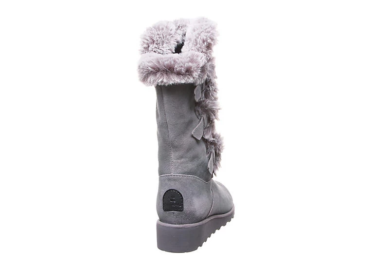 Bearpaw Womens Genevieve Fur Boot - Grey 7 Bearpaw Womens Genevieve Fur Boot - Grey - Image 5