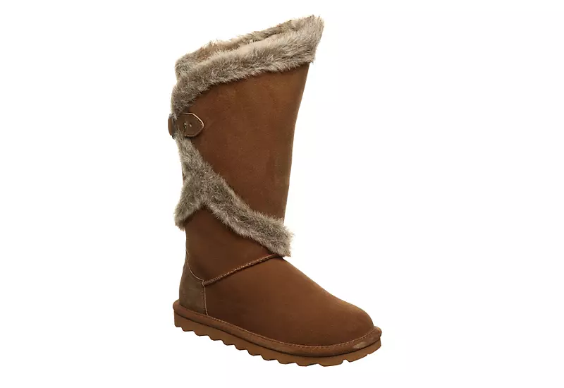 Bearpaw Womens Sheilah Fur Boot - Tan 3 Bearpaw Womens Sheilah Fur Boot - Tan
