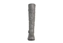 Journee Collection Womens Spokane Extra Wide Calf Tall Boot - Dark Grey -Shoe Shop US 01 300946 02