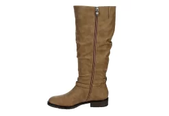 Xappeal Womens Nadeen Wide Calf Riding Boot - Taupe -Shoe Shop US 01 301863 03