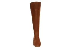 Eva & Zoe Womens Bria Wide Calf Tall Boot - Cognac -Shoe Shop US 01 301948 02