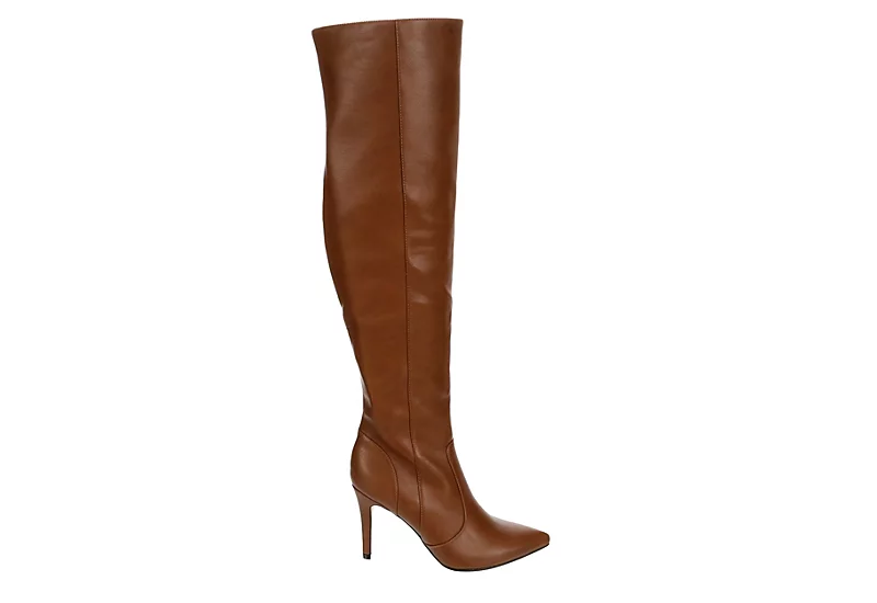 Xappeal Womens Miranda Wide Calf Over The Knee Boot - Mocha 4 Xappeal Womens Miranda Wide Calf Over The Knee Boot - Mocha - Image 2