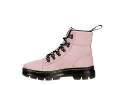 Dr. Martens Dr.martens Womens Combs Suede Combat Boot - Pale Pink -Shoe Shop US 01 302023 03
