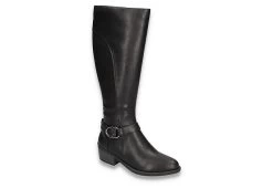 Easy Street Womens Luella Casual Tall Boot - Black