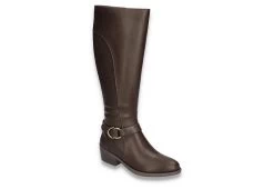 Easy Street Womens Luella Casual Tall Boot - Brown
