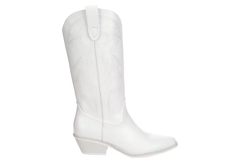 Madden Girl Womens Redford Western Boot - White 4 Madden Girl Womens Redford Western Boot - White - Image 2