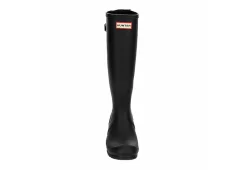 Hunter Boots Llc Womens Original Back Adj Gloss Rain Boot - Black -Shoe Shop US 01 302431 02