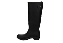 Hunter Boots Llc Womens Original Back Adj Gloss Rain Boot - Black -Shoe Shop US 01 302431 03