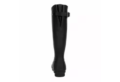 Hunter Boots Llc Womens Original Back Adj Gloss Rain Boot - Black -Shoe Shop US 01 302431 04