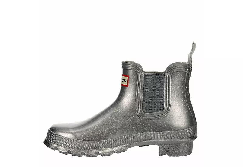 Hunter Boots Llc Womens Original Chelsea Cosmic Rain Boot - Silver 6 Hunter Boots Llc Womens Original Chelsea Cosmic Rain Boot - Silver - Image 4
