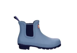 Hunter Boots Llc Womens Original Chelsea Rain Boot - Blue -Shoe Shop US 01 302439 01