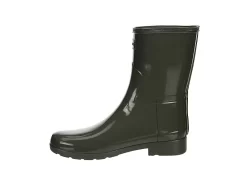 Hunter Boots Llc Womens Original Refined Short Gloss Rain Boot - Grey -Shoe Shop US 01 302445 03