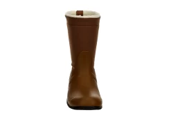 Hunter Boots Llc Womens Original Roll Top Sherpa Rain Boot - Tan -Shoe Shop US 01 302446 02