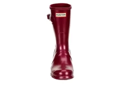 Hunter Boots Llc Womens Original Short Nebula Rain Boot - Burgundy -Shoe Shop US 01 302449 02