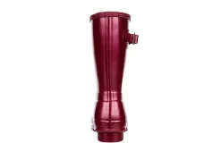 Hunter Boots Llc Womens Original Short Nebula Rain Boot - Burgundy -Shoe Shop US 01 302449 04
