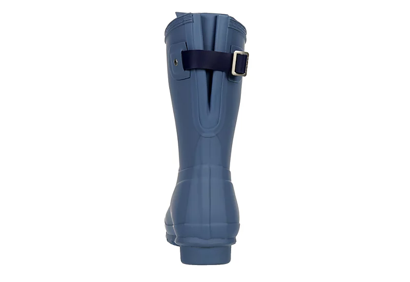 Hunter Boots Llc Womens Original Back Adj Rain Boot - Blue 7 Hunter Boots Llc Womens Original Back Adj Rain Boot - Blue - Image 5