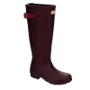 Hunter Boots Llc Womens Original Back Adj Rain Boot - Dark Red -Shoe Shop US 01 302459 00