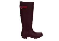Hunter Boots Llc Womens Original Back Adj Rain Boot - Dark Red -Shoe Shop US 01 302459 01