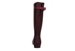 Hunter Boots Llc Womens Original Back Adj Rain Boot - Dark Red -Shoe Shop US 01 302459 04