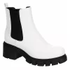 Madden Girl Womens Tessa Chelsea Boot - White -Shoe Shop US 01 302520 00