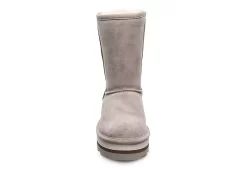 Bearpaw Womens Retro Elle Fur Boot - Stone -Shoe Shop US 01 302680 02