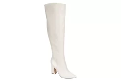 Michael By Michael Shannon Womens Camille Over The Knee Boot - Off White