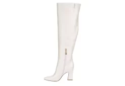 Michael By Michael Shannon Womens Camille Wide Calf Over The Knee Boot - Off White -Shoe Shop US 01 302768 03