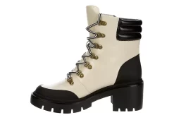 Michael By Michael Shannon Womens Natacha Lace-up Boot - Ivory -Shoe Shop US 01 302785 03