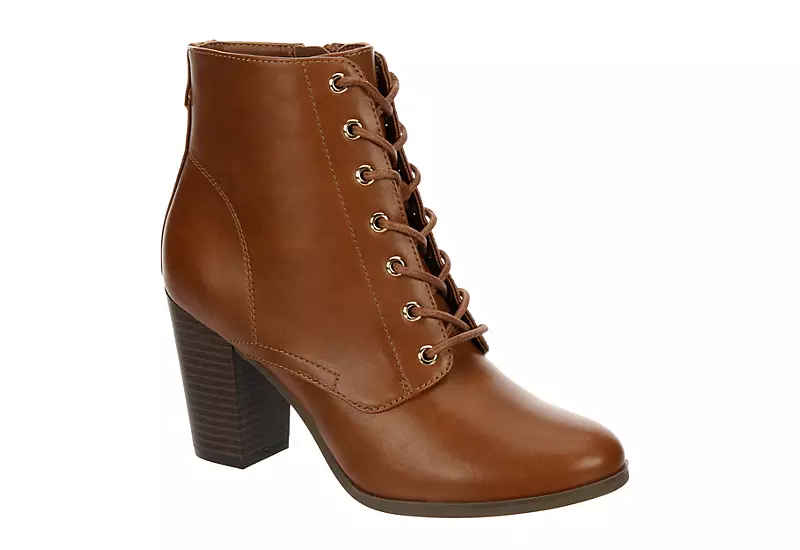 Xappeal Womens Karen Lace-up Boot - Cognac 3 Xappeal Womens Karen Lace-up Boot - Cognac