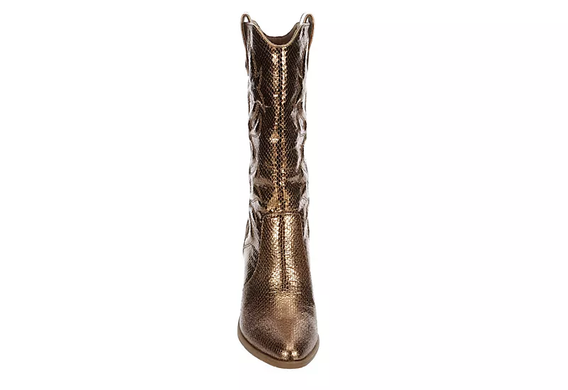 Michael By Michael Shannon Womens Faith Western Boot - Bronze 5 Michael By Michael Shannon Womens Faith Western Boot - Bronze - Image 3