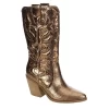 Michael By Michael Shannon Womens Faith Wide Calf Western Boot - Bronze