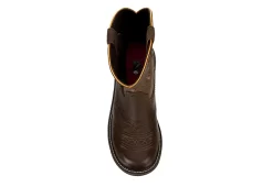 Justin Womens Gemma Western Boot - Dark Brown 14 Justin Womens Gemma Western Boot - Dark Brown -Shoe Shop US 01 302861 05