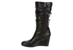 Lauren Blakwell Womens Johanna Wide Calf Wedge Boot - Black -Shoe Shop US 01 302867 03