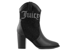 Juicy Couture Womens Tamra Western Boot - Black -Shoe Shop US 01 302873 01